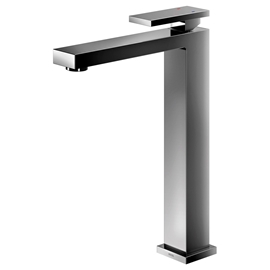 Monocomando para banheiro bica alta New Edge grafite polido