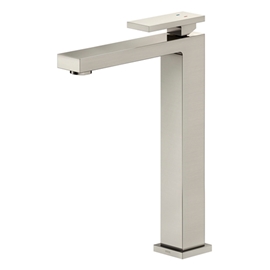 Monocomando para banheiro bica alta New Edge níquel escovado