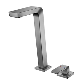 Monocomando para banheiro bica alta Vougan grafite escovado