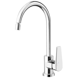 Monocomando bica alta de mesa para cozinha ColdStart Lift cromado