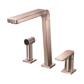 Monocomando para cozinha com ducha Bistrô cobre escovado