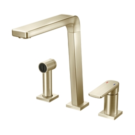 Monocomando para cozinha com ducha Bistrô níquel escovado