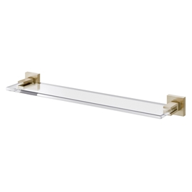 Prateleira acrílica Square níquel escovado