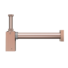 Sifão de parede para lavatório Square cobre escovado