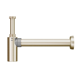 Sifão de parede para lavatório Top níquel escovado