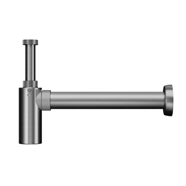 Sifão de parede para lavatório Top grafite escovado