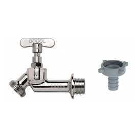 Torneira angular 1122 para jardim 1/2" e 3/4" latão