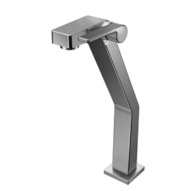 Torneira bica alta de mesa para lavatório DocolStillo grafite escovado