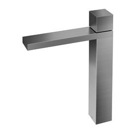 Torneira para banheiro bica alta Minima grafite escovado