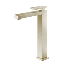 Torneira para banheiro bica alta New Edge níquel escovado