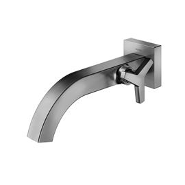 Torneira de parede para lavatório DocolCity grafite escovado