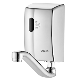 Torneira de parede DocolSensor on/off embutido para lavatório DocolEletric Zenit cromado