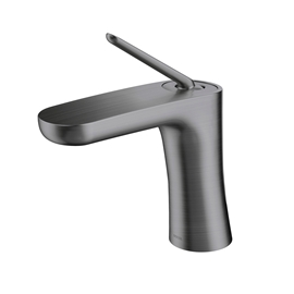 Torneira bica baixa de mesa para lavatório DocolKaila grafite escovado