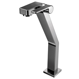Torneira bica alta de mesa para lavatório DocolStillo grafite polido
