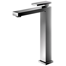 Torneira para banheiro bica alta New Edge grafite polido