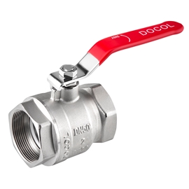 Válvula de esfera com alavanca 2" vermelha