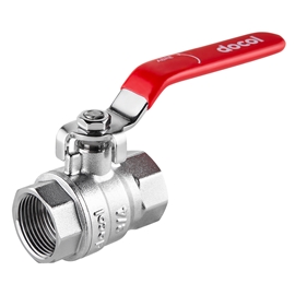 Válvula de esfera com alavanca 3/4" vermelha