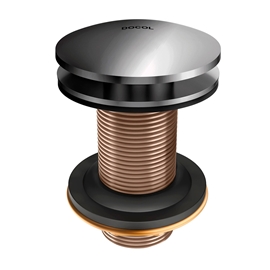 Válvula de saída d'água Click Clack 7/8 grafite polido