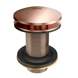 Válvula de saída d'água Click Clack 7/8 cobre polido