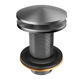 Válvula de saída d'água Click Clack grafite escovado