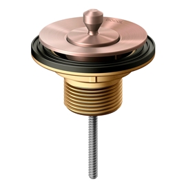Válvula de saída d'água universal arte com tampa de metal cobre escovado