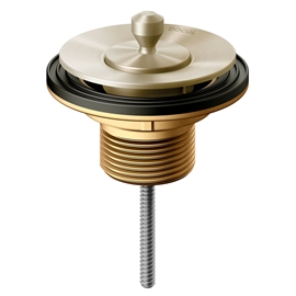 Válvula de saída d'água universal arte com tampa de metal níquel escovado