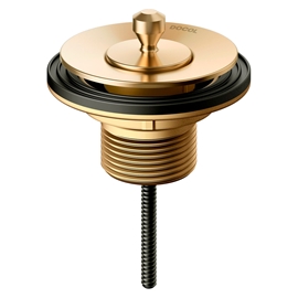 Válvula de saída d'água universal para banheiro em metal 7/8" ouro polido