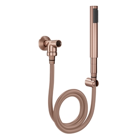 Ducha manual com desviador para chuveiro de parede C30 cobre escovado