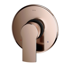 Acabamento monocomando base Deca para chuveiro e ducha higiênica Argon cobre polido