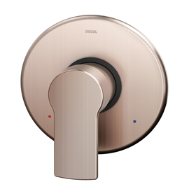 Acabamento monocomando base Deca para chveiro e ducha higiênica Argon cobre escovado