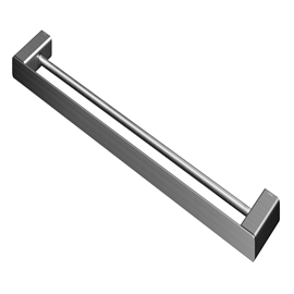 Porta-toalhas duplo 676 mm DocolFlat grafite escovado