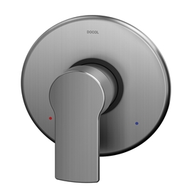 Acabamento monocomando base Deca para chuveiro e ducha higiênica Argon grafite escovado