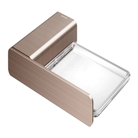 Saboneteira de parede DocolFlat cobre escovado