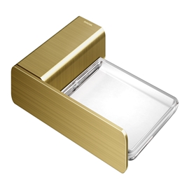 Saboneteira de parede DocolFlat ouro escovado