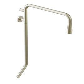 Bica de banho de parede para lavatório DocolPlay níquel escovado