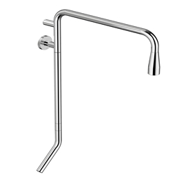 Bica de banho de parede para lavatório DocolPlay cromado