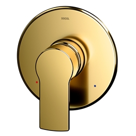 Acabamento monocomando para chuveiro e ducha higiênica Argon ouro polido
