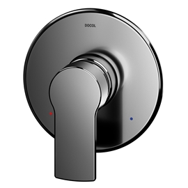 Acabamento monocomando para chuveiro e ducha higiênica Argon grafite polido