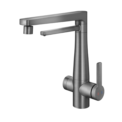 Monocomando para cocina con purificador de agua Docol Vitalis grafito cepillado