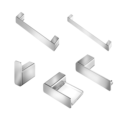 CONJUNTO DE ACCESORIOS DOCOLFLAT CON 05 PIEZAS - CHROME