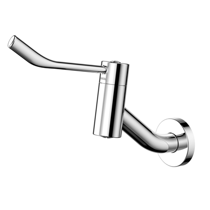 Grifo corto de pared lavatorio con palanca - Nueva Benefit - Cromo